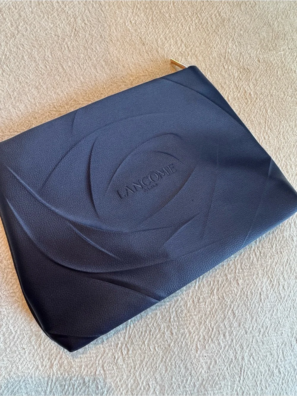 Lancome Navy Cosmetic Pouch Small Travel Bag